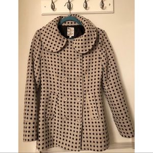 Polka Dot Peacoat